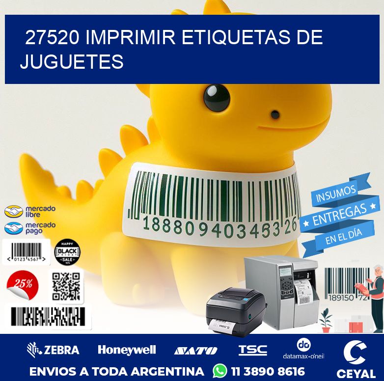 27520 IMPRIMIR ETIQUETAS DE JUGUETES