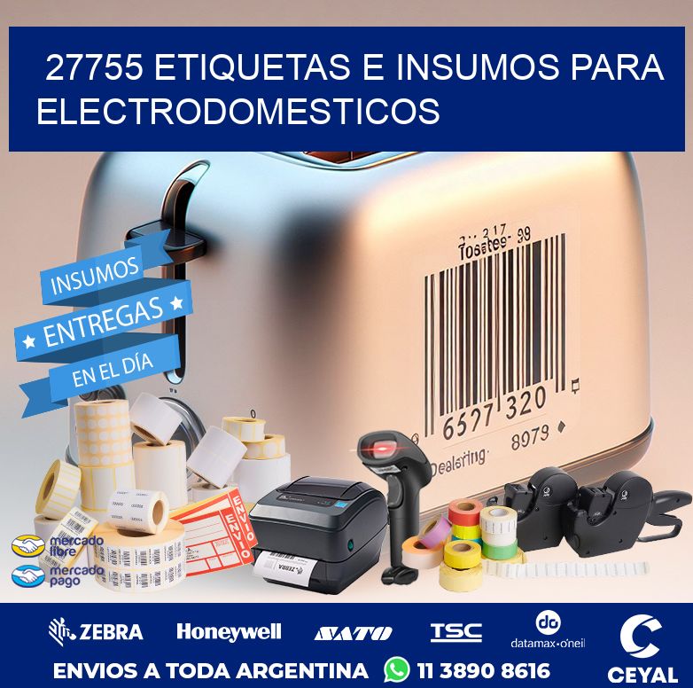 27755 ETIQUETAS E INSUMOS PARA ELECTRODOMESTICOS