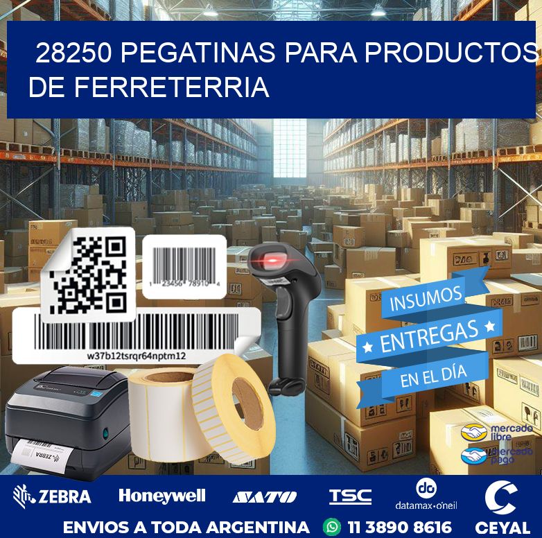 28250 PEGATINAS PARA PRODUCTOS DE FERRETERRIA