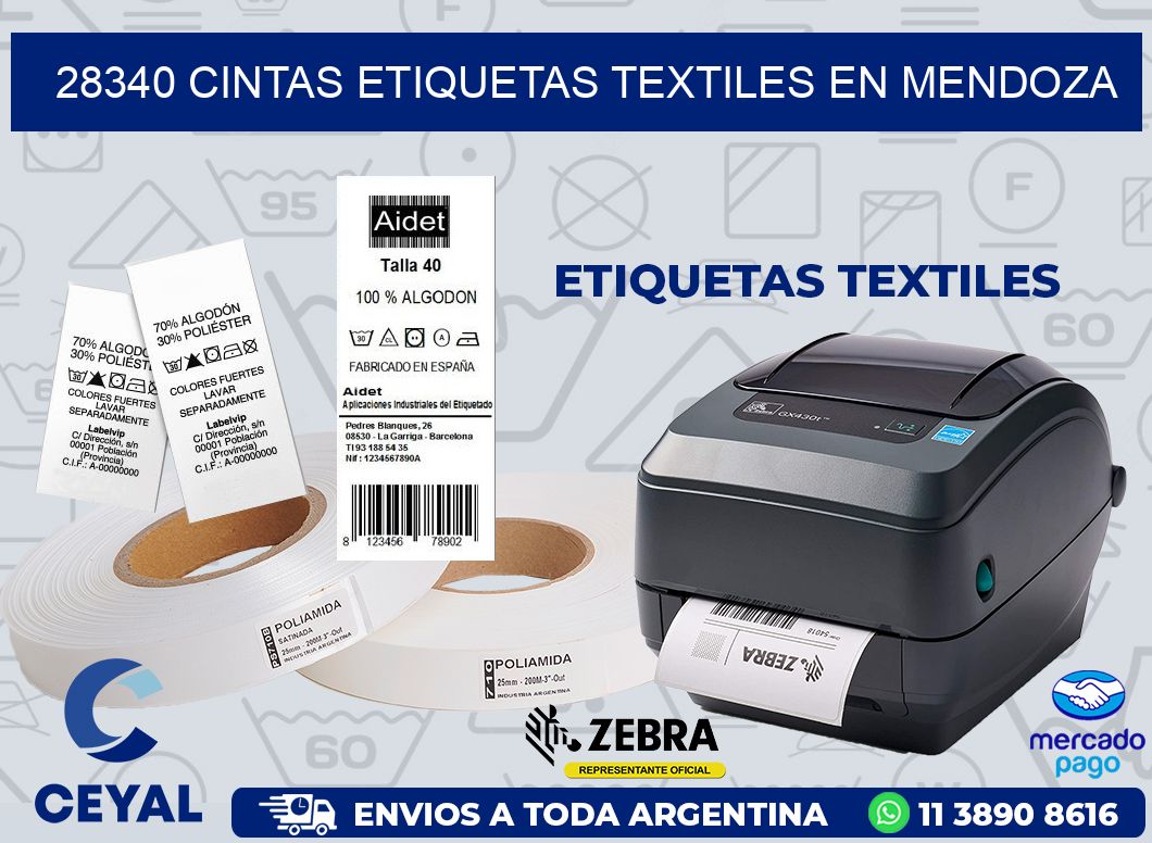 28340 CINTAS ETIQUETAS TEXTILES EN MENDOZA