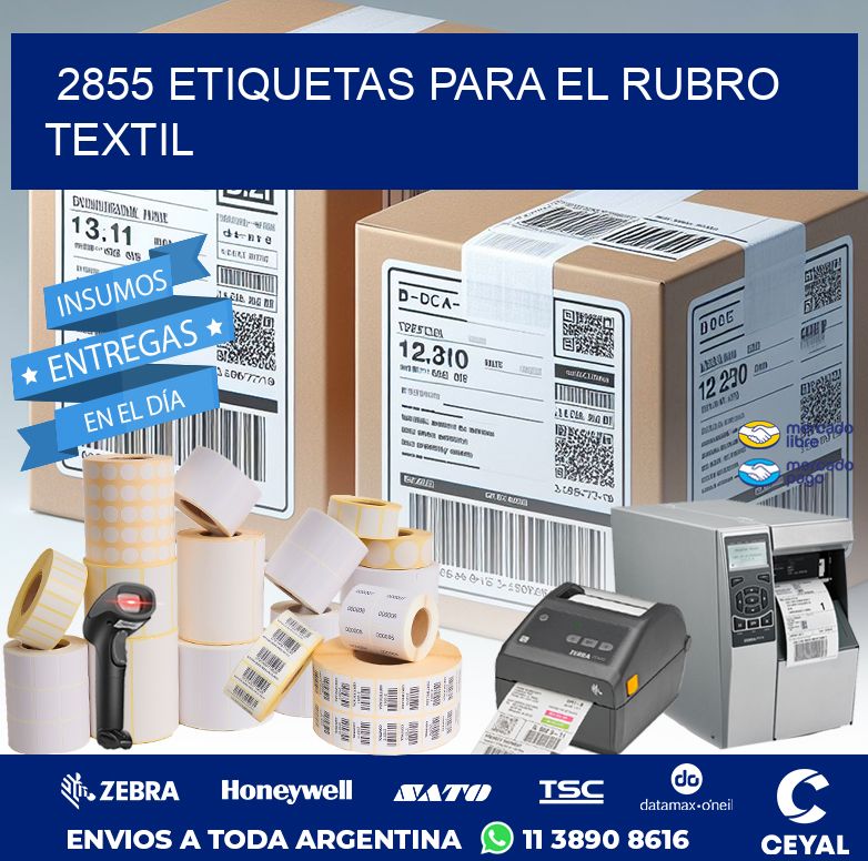 2855 ETIQUETAS PARA EL RUBRO TEXTIL