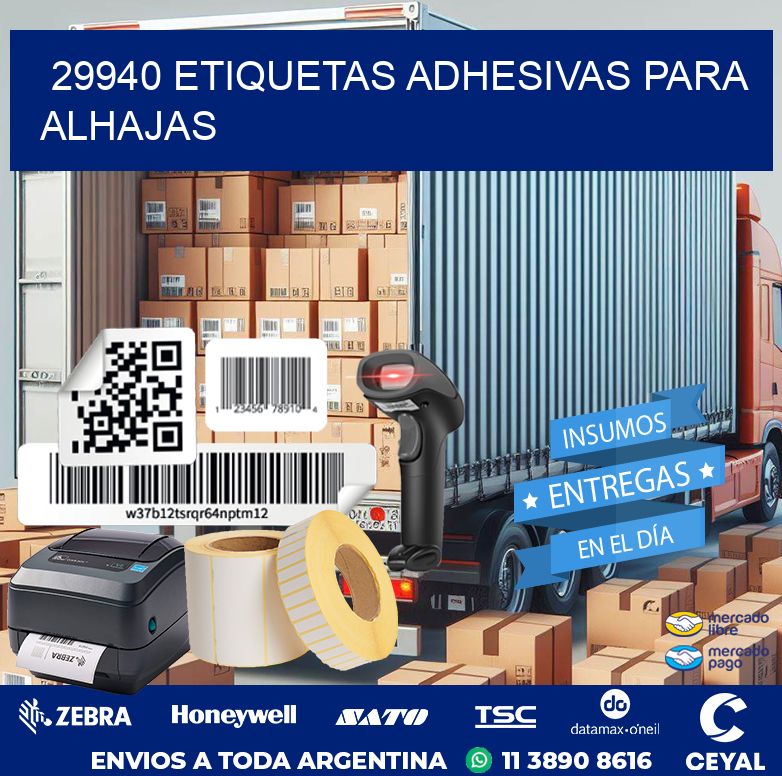 29940 ETIQUETAS ADHESIVAS PARA ALHAJAS