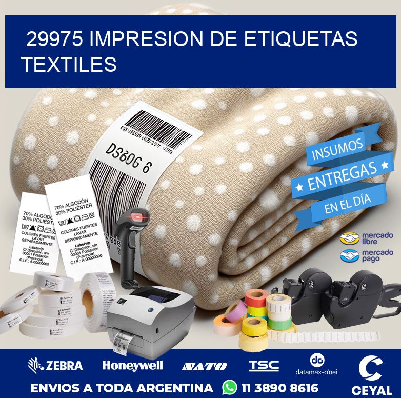 29975 IMPRESION DE ETIQUETAS TEXTILES