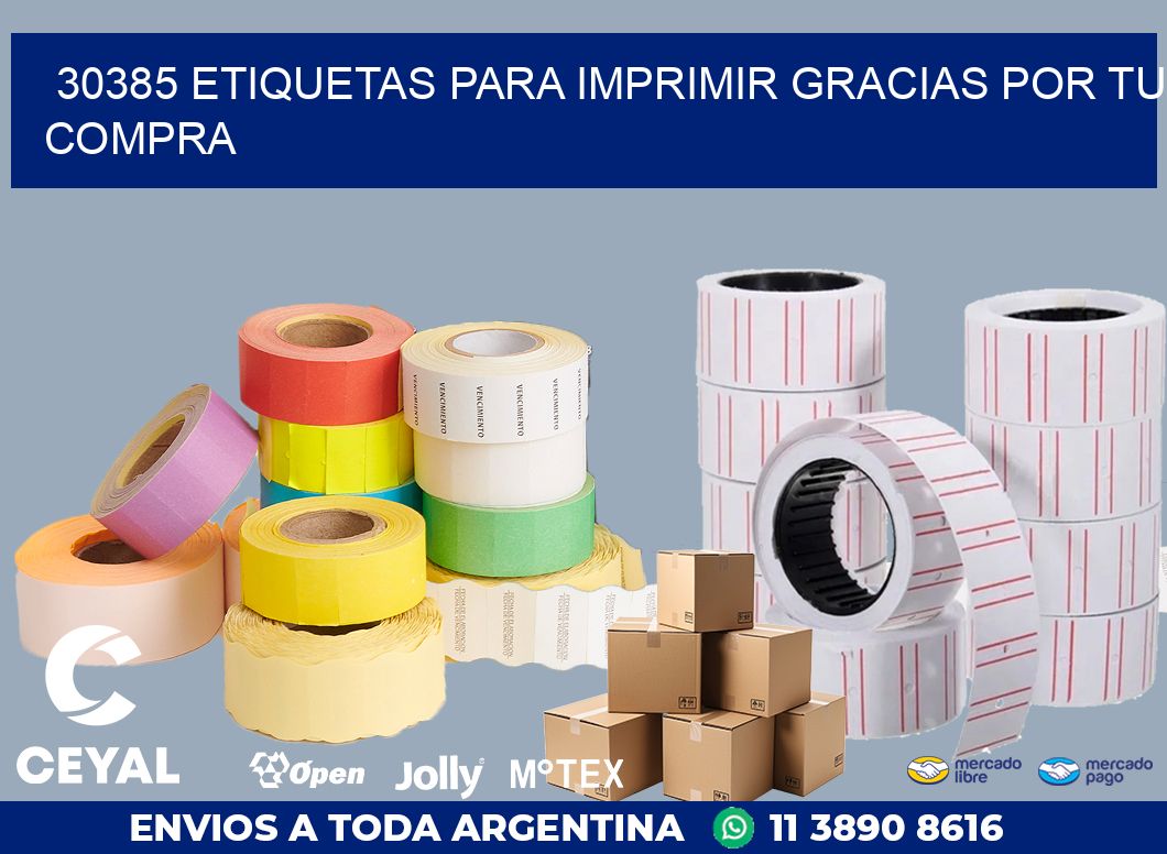 30385 ETIQUETAS PARA IMPRIMIR GRACIAS POR TU COMPRA