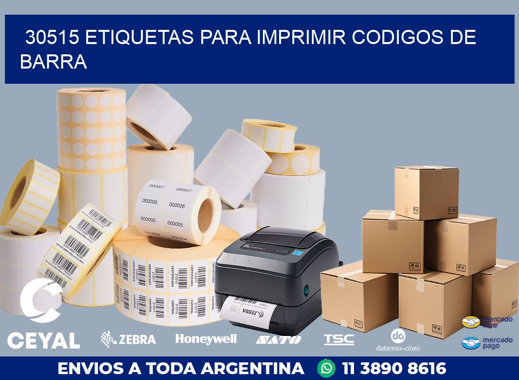 30515 ETIQUETAS PARA IMPRIMIR CODIGOS DE BARRA