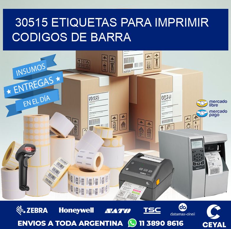 30515 ETIQUETAS PARA IMPRIMIR CODIGOS DE BARRA