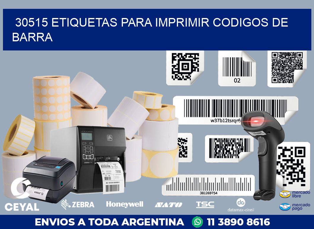 30515 ETIQUETAS PARA IMPRIMIR CODIGOS DE BARRA