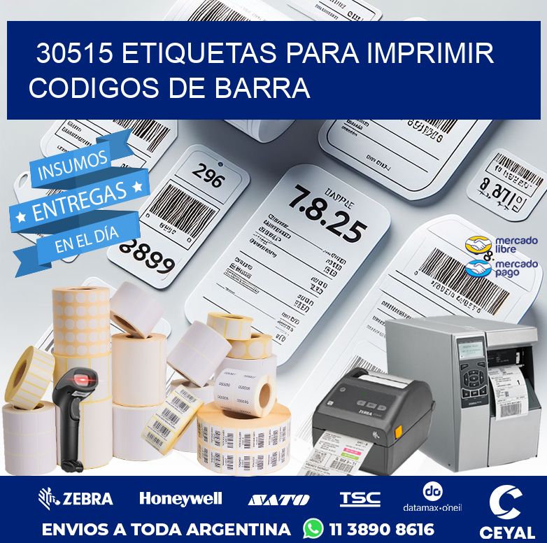 30515 ETIQUETAS PARA IMPRIMIR CODIGOS DE BARRA