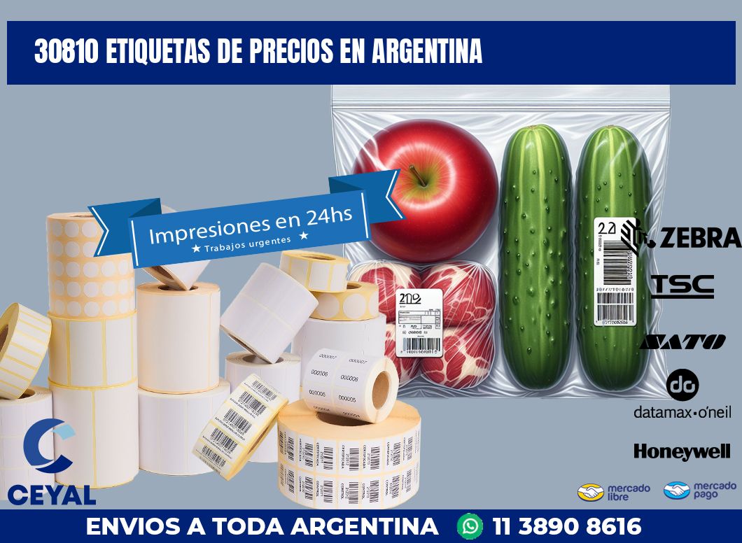 30810 ETIQUETAS DE PRECIOS EN ARGENTINA