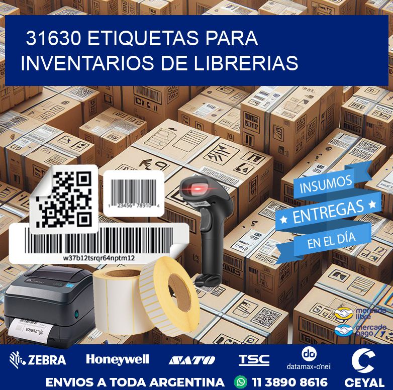 31630 ETIQUETAS PARA INVENTARIOS DE LIBRERIAS