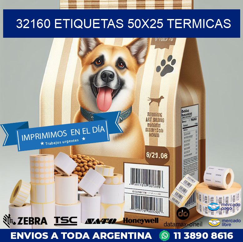 32160 ETIQUETAS 50X25 TERMICAS