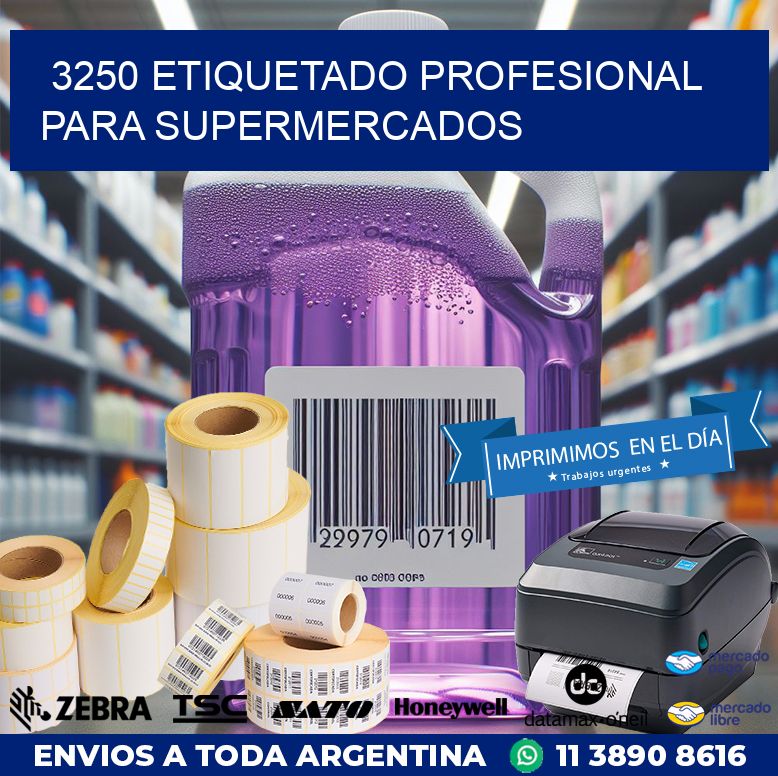 3250 ETIQUETADO PROFESIONAL PARA SUPERMERCADOS