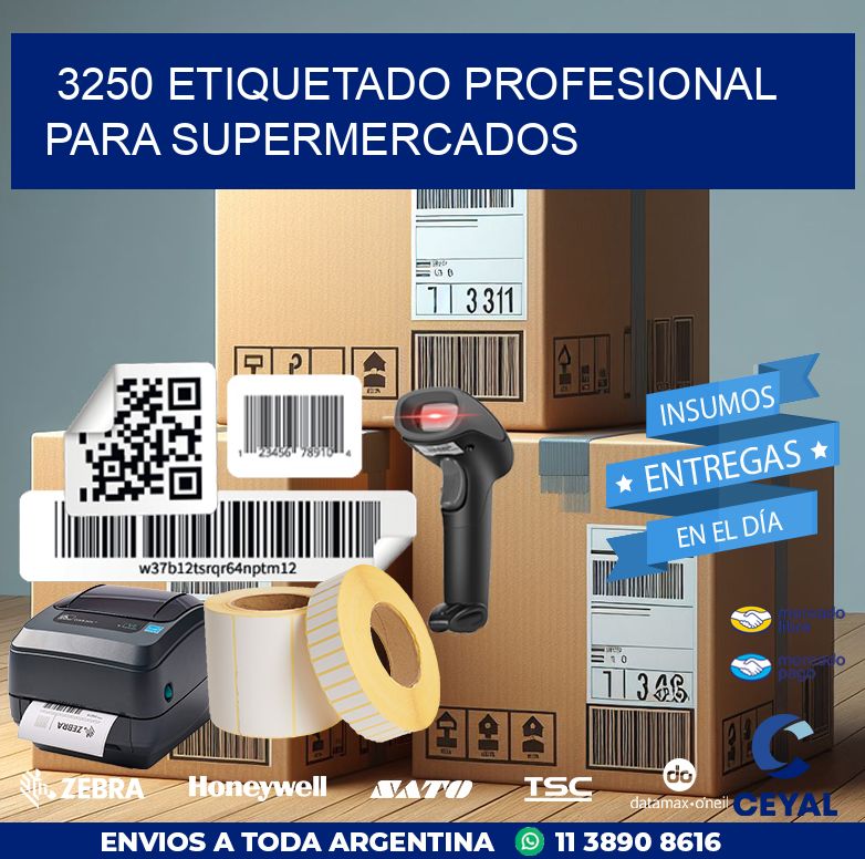 3250 ETIQUETADO PROFESIONAL PARA SUPERMERCADOS