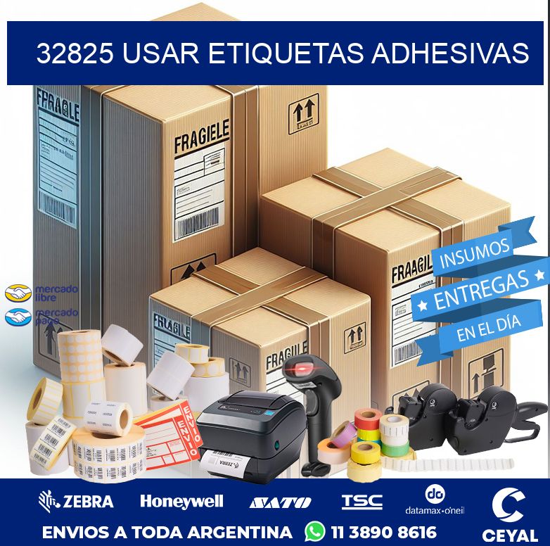 32825 USAR ETIQUETAS ADHESIVAS