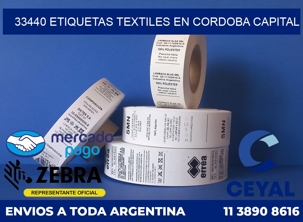 33440 ETIQUETAS TEXTILES EN CORDOBA CAPITAL