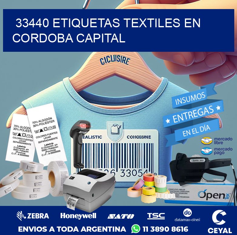 33440 ETIQUETAS TEXTILES EN CORDOBA CAPITAL