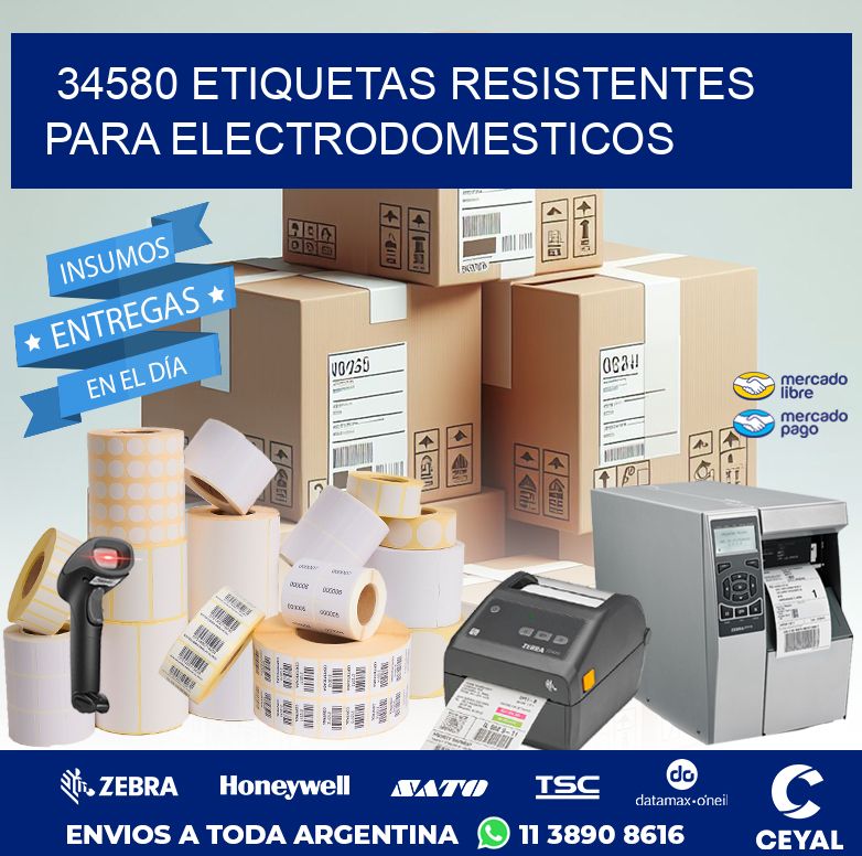 34580 ETIQUETAS RESISTENTES PARA ELECTRODOMESTICOS