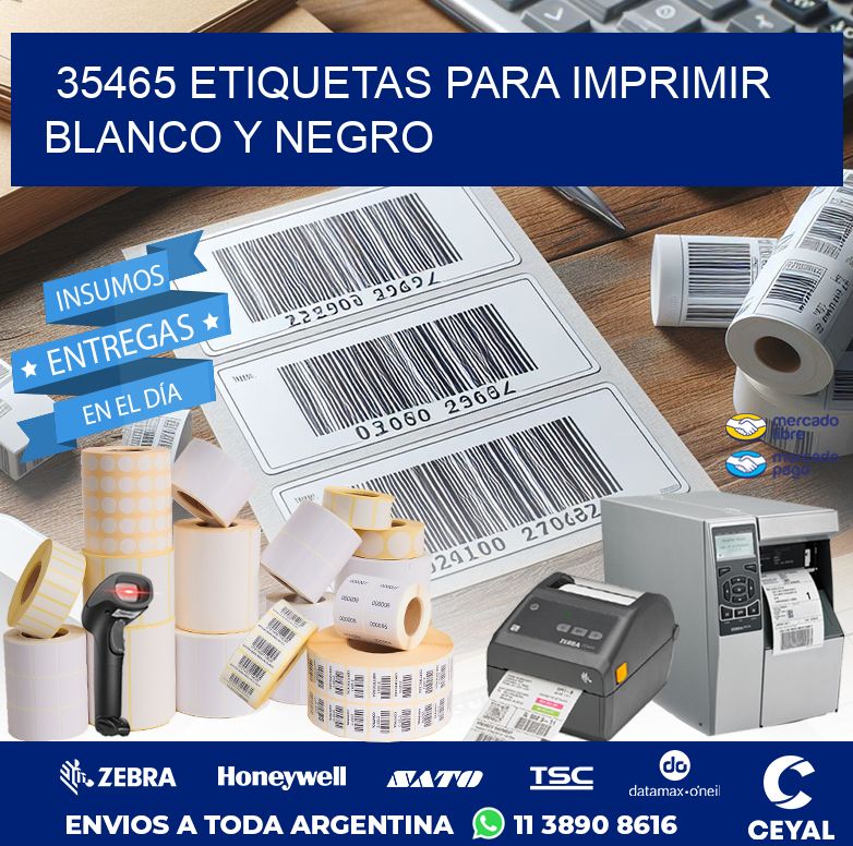 35465 ETIQUETAS PARA IMPRIMIR BLANCO Y NEGRO
