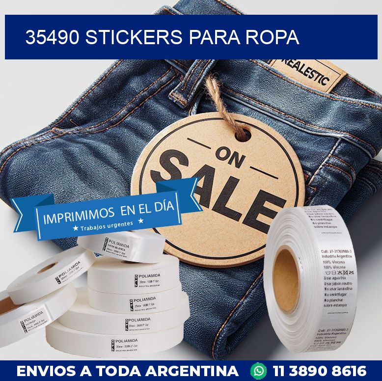 35490 STICKERS PARA ROPA
