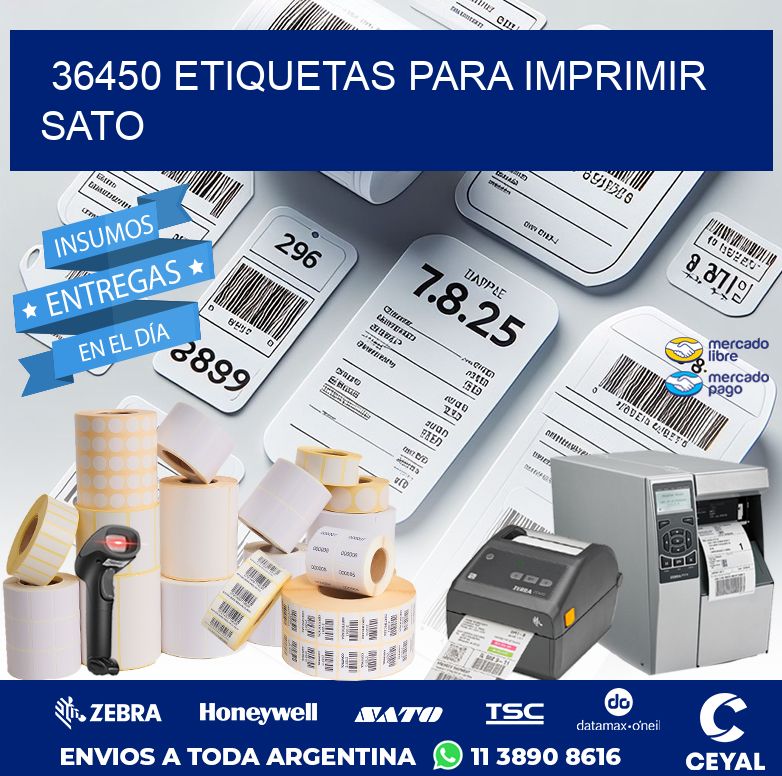 36450 ETIQUETAS PARA IMPRIMIR SATO