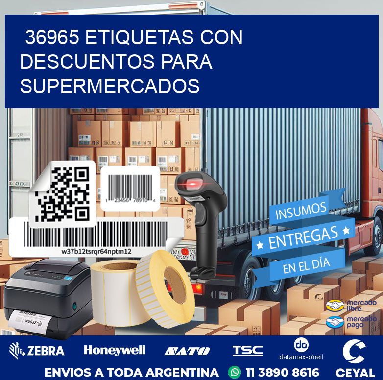 36965 ETIQUETAS CON DESCUENTOS PARA SUPERMERCADOS