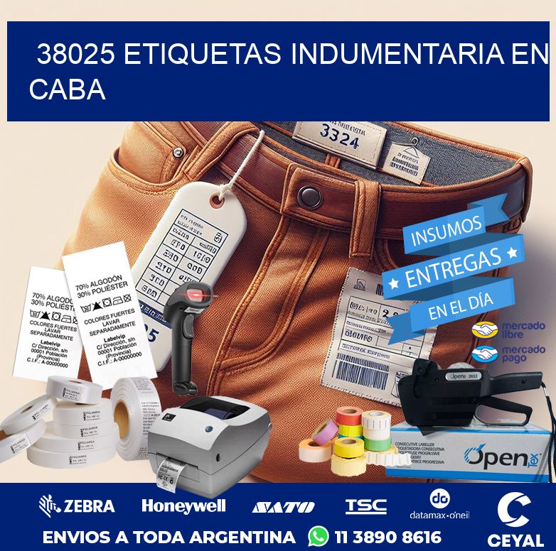38025 ETIQUETAS INDUMENTARIA EN CABA