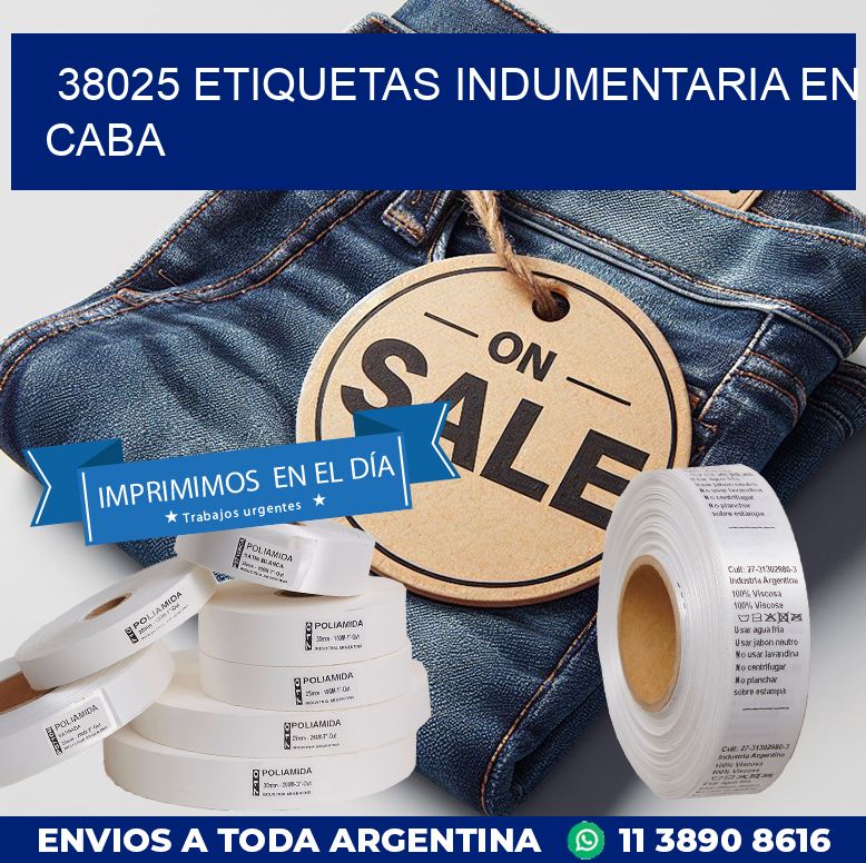 38025 ETIQUETAS INDUMENTARIA EN CABA