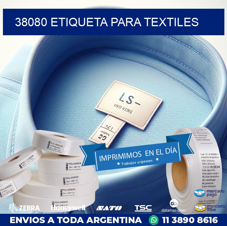 38080 ETIQUETA PARA TEXTILES