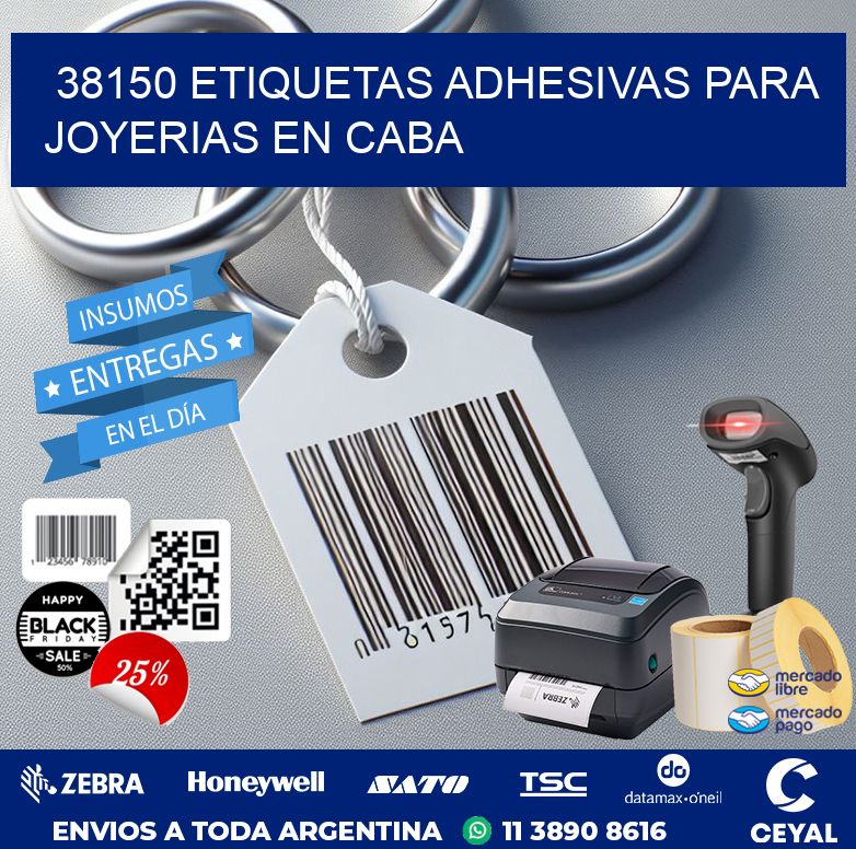 38150 ETIQUETAS ADHESIVAS PARA JOYERIAS EN CABA