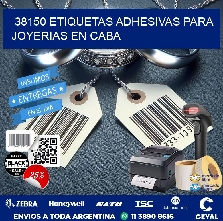 38150 ETIQUETAS ADHESIVAS PARA JOYERIAS EN CABA