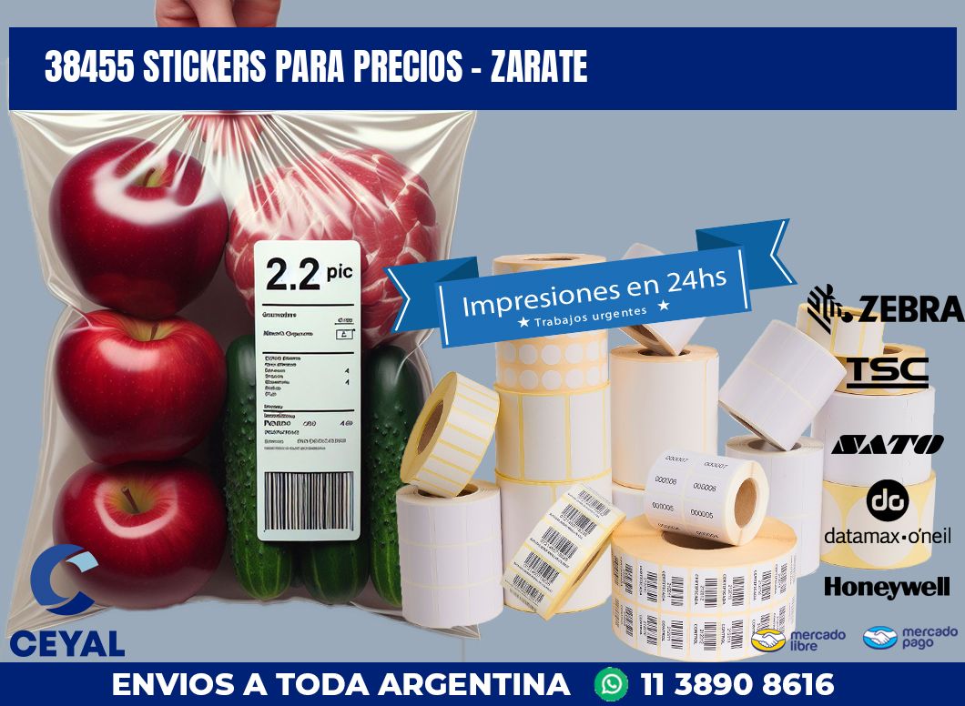 38455 STICKERS PARA PRECIOS - ZARATE