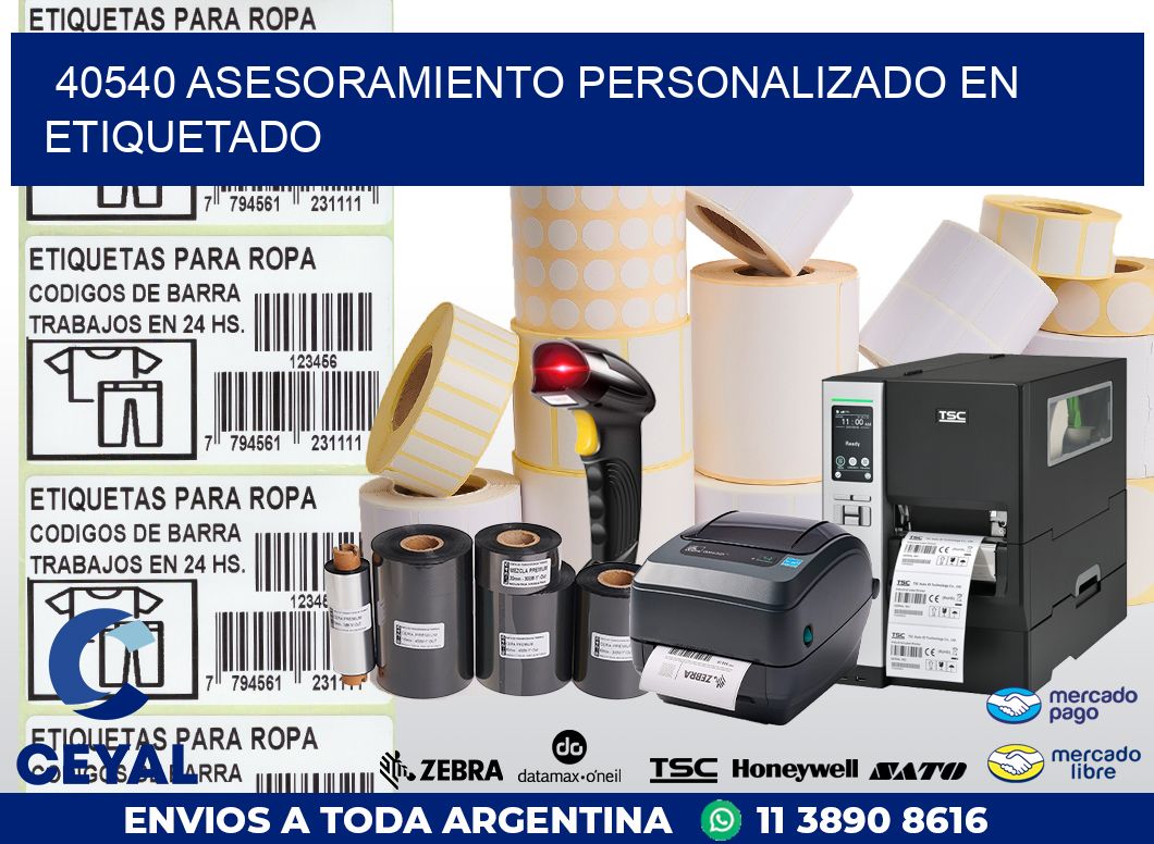 40540 ASESORAMIENTO PERSONALIZADO EN ETIQUETADO