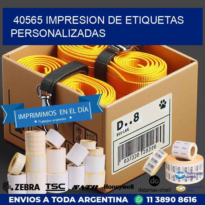 40565 IMPRESION DE ETIQUETAS PERSONALIZADAS