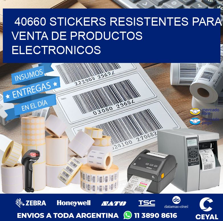 40660 STICKERS RESISTENTES PARA VENTA DE PRODUCTOS ELECTRONICOS