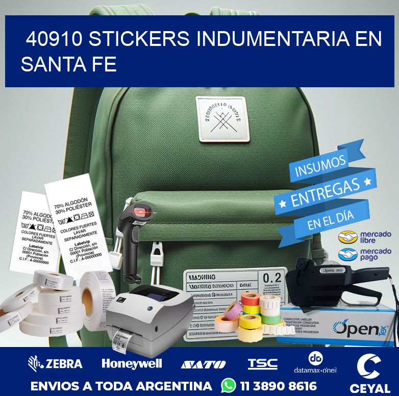 40910 STICKERS INDUMENTARIA EN SANTA FE