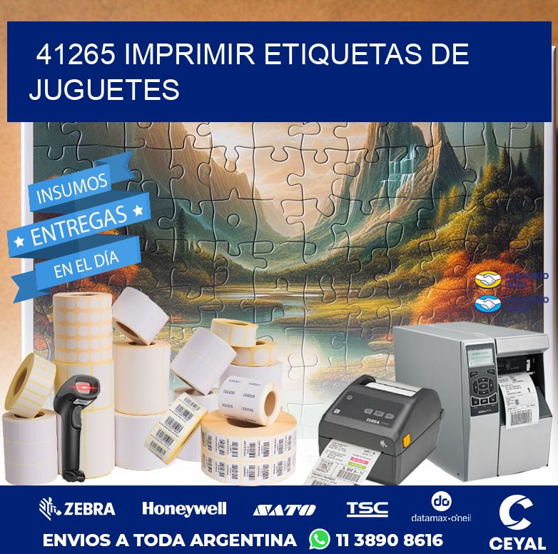 41265 IMPRIMIR ETIQUETAS DE JUGUETES