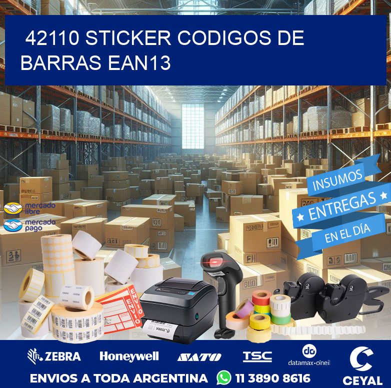 42110 STICKER CODIGOS DE BARRAS EAN13