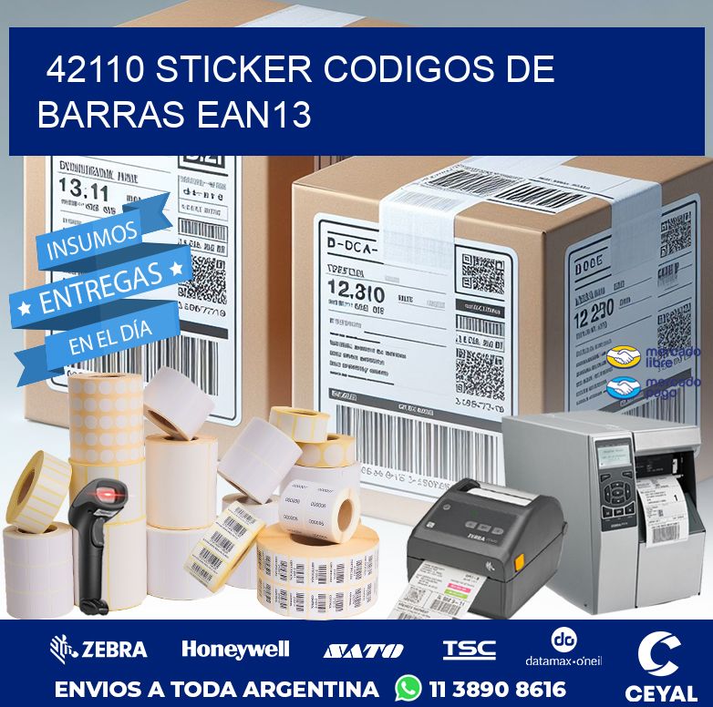 42110 STICKER CODIGOS DE BARRAS EAN13