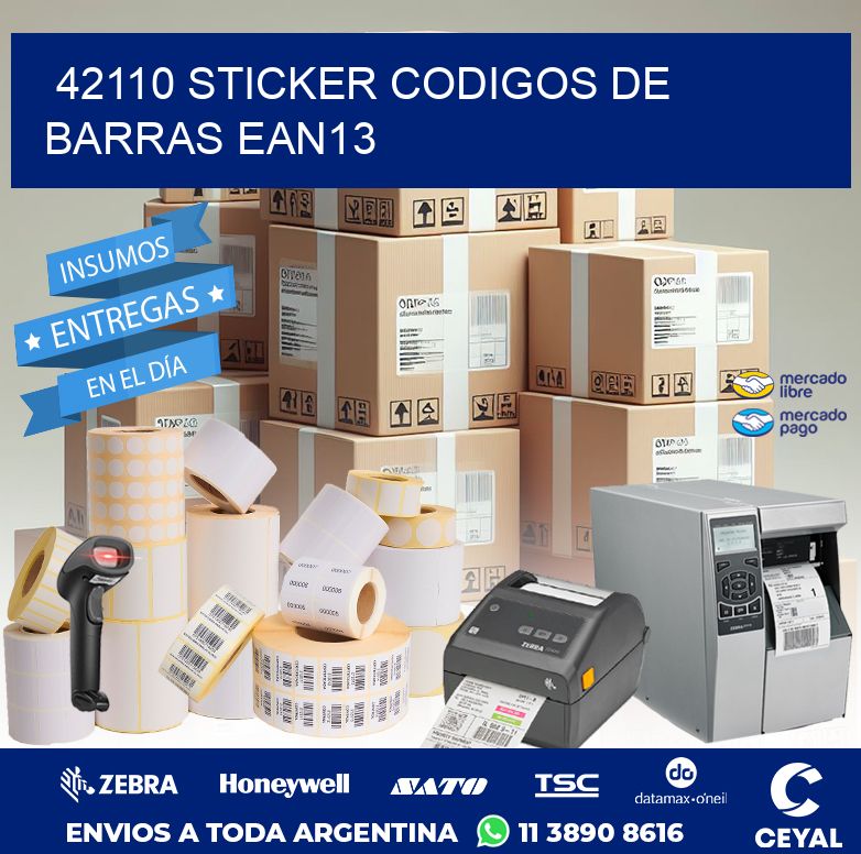 42110 STICKER CODIGOS DE BARRAS EAN13