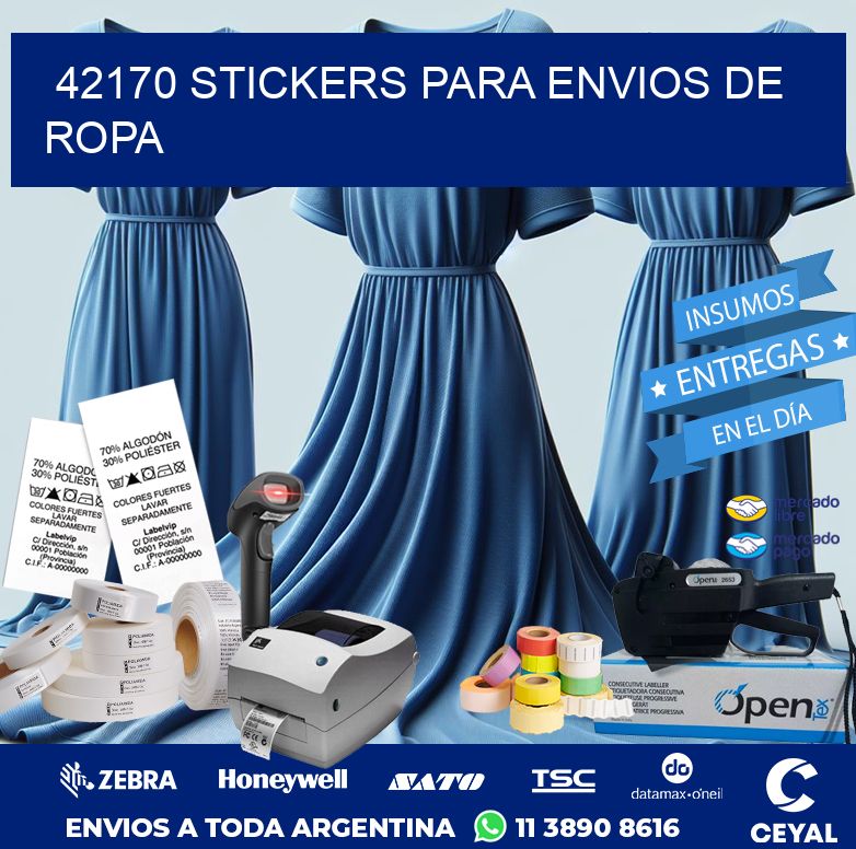42170 STICKERS PARA ENVIOS DE ROPA