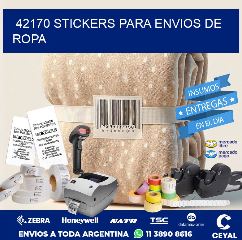 42170 STICKERS PARA ENVIOS DE ROPA