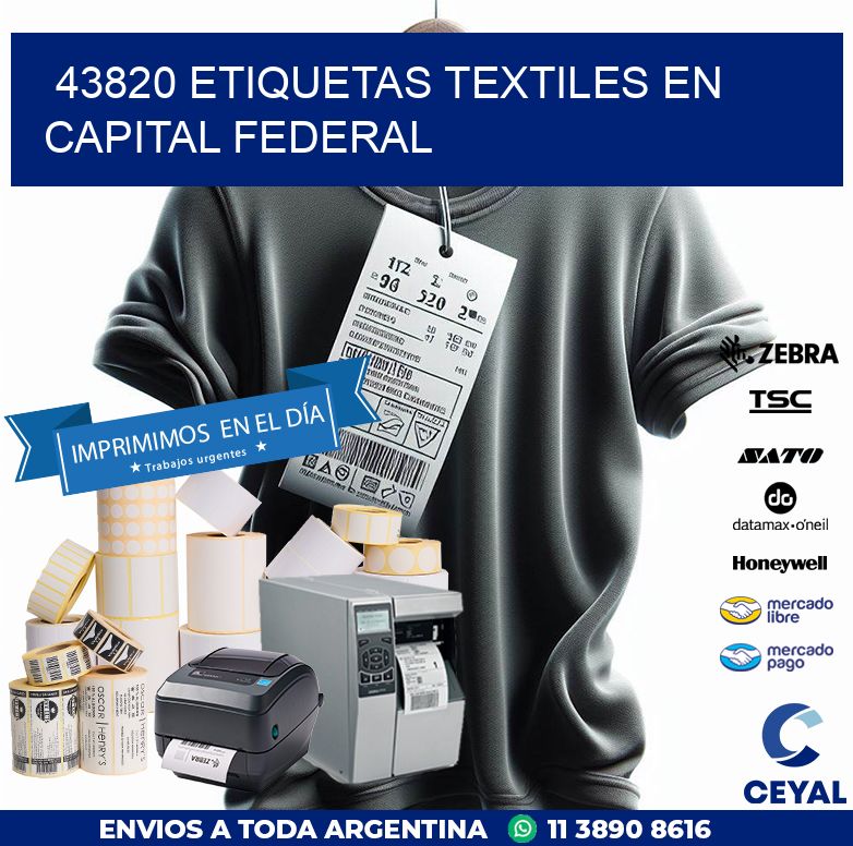 43820 ETIQUETAS TEXTILES EN CAPITAL FEDERAL