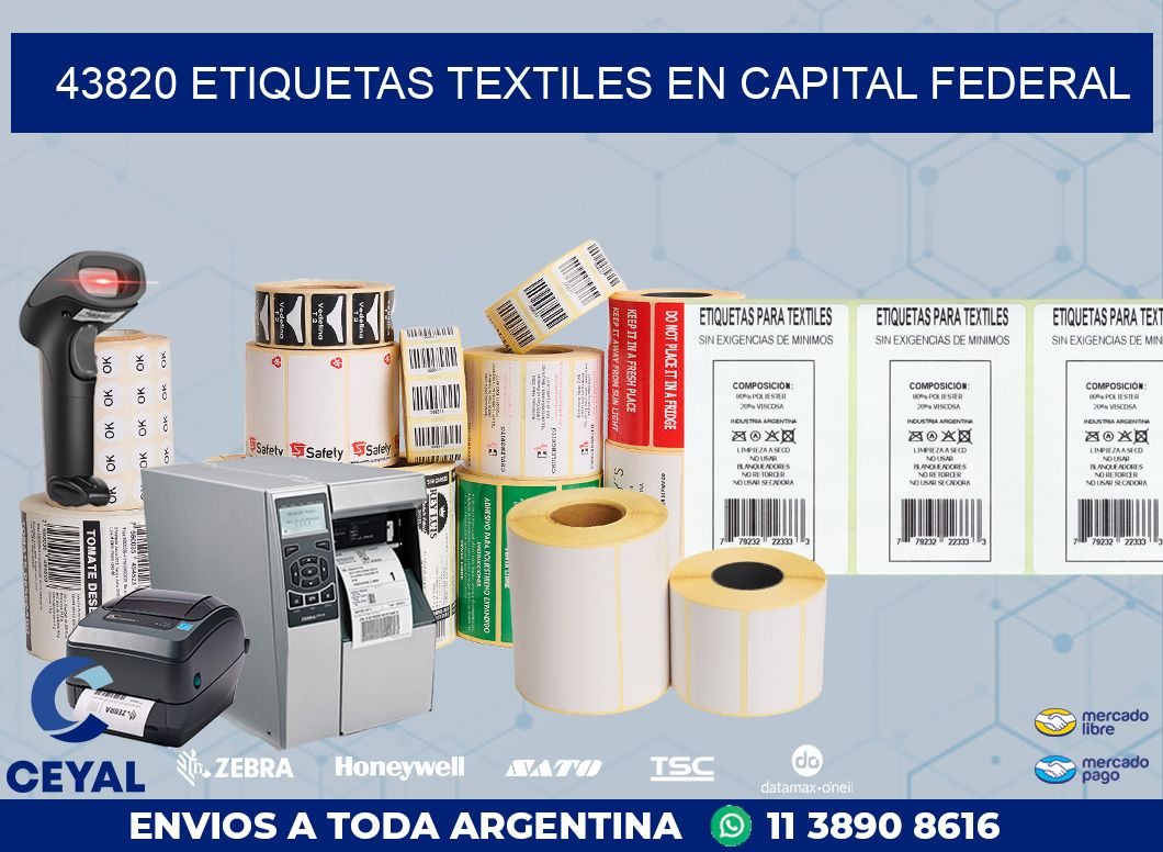 43820 ETIQUETAS TEXTILES EN CAPITAL FEDERAL