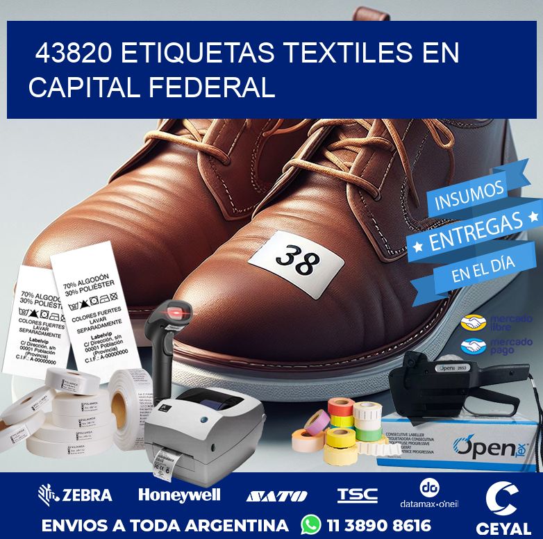 43820 ETIQUETAS TEXTILES EN CAPITAL FEDERAL