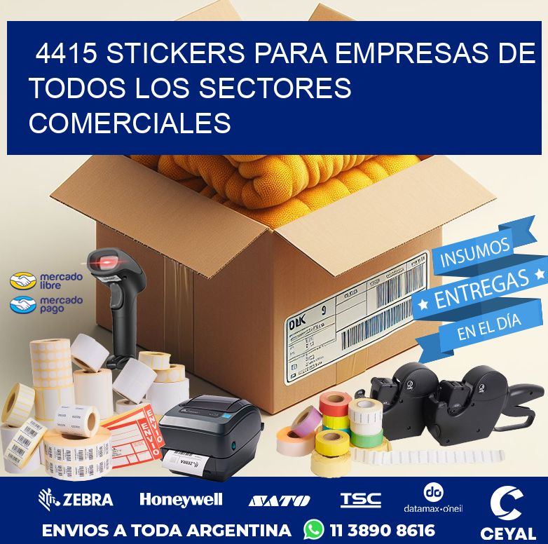 4415 STICKERS PARA EMPRESAS DE TODOS LOS SECTORES COMERCIALES