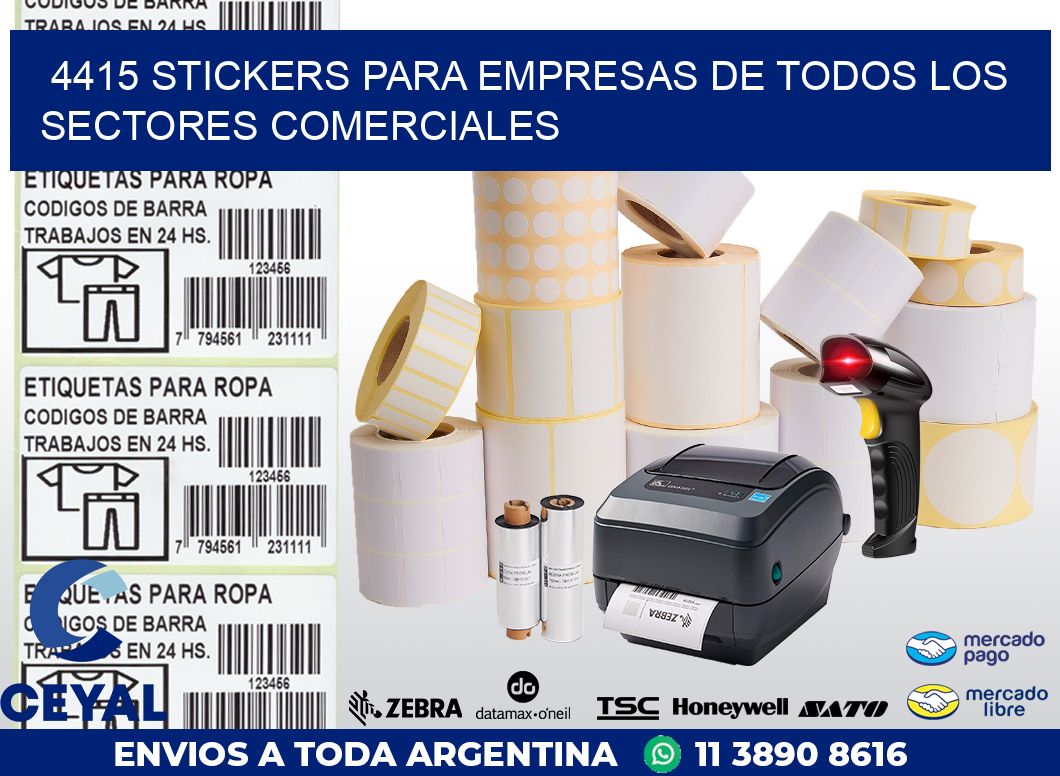 4415 STICKERS PARA EMPRESAS DE TODOS LOS SECTORES COMERCIALES