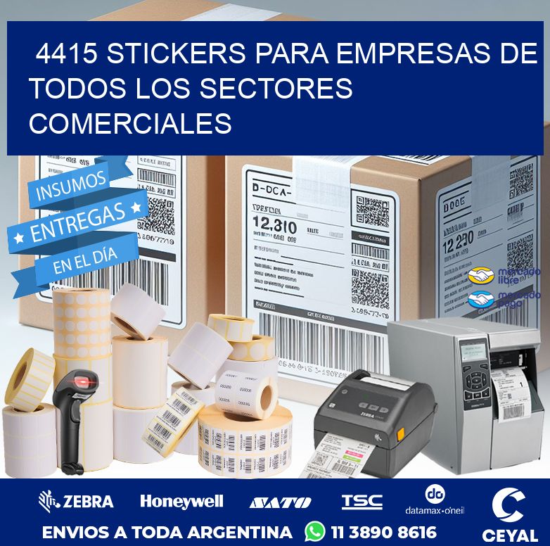 4415 STICKERS PARA EMPRESAS DE TODOS LOS SECTORES COMERCIALES