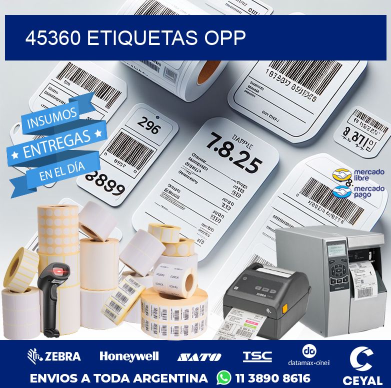 45360 ETIQUETAS OPP
