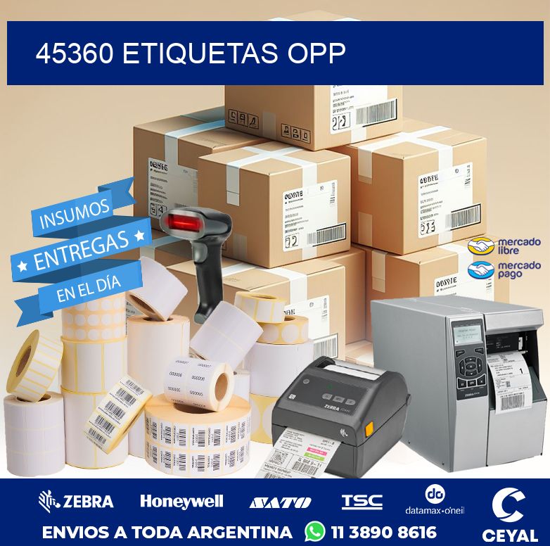 45360 ETIQUETAS OPP