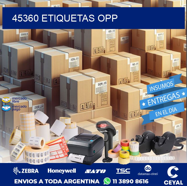 45360 ETIQUETAS OPP